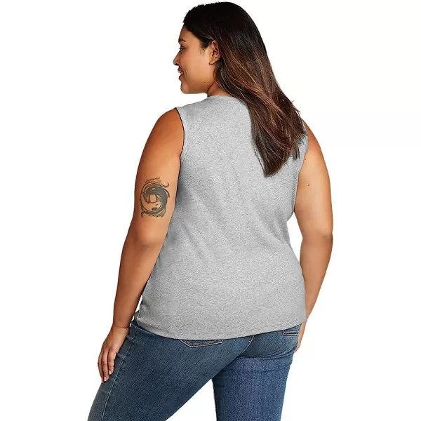 imageEddie Bauer Womens Essentials Ribbed Layering TankPlus Lt Htr Gray