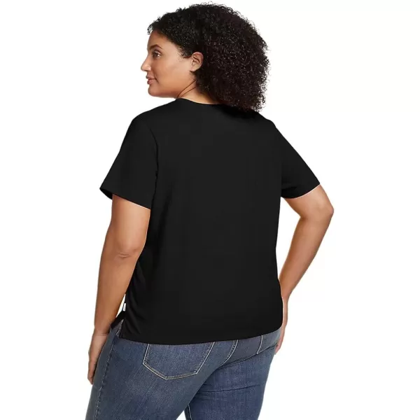 imageEddie Bauer Womens Everyday Essentials Short Sleeve TShirt  SolidPlus Black