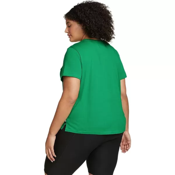 imageEddie Bauer Womens Everyday Essentials Short Sleeve TShirt  SolidPlus Grass