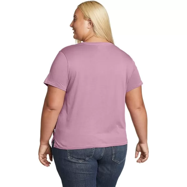 imageEddie Bauer Womens Everyday Essentials Short Sleeve TShirt  SolidPlus Lt Violet
