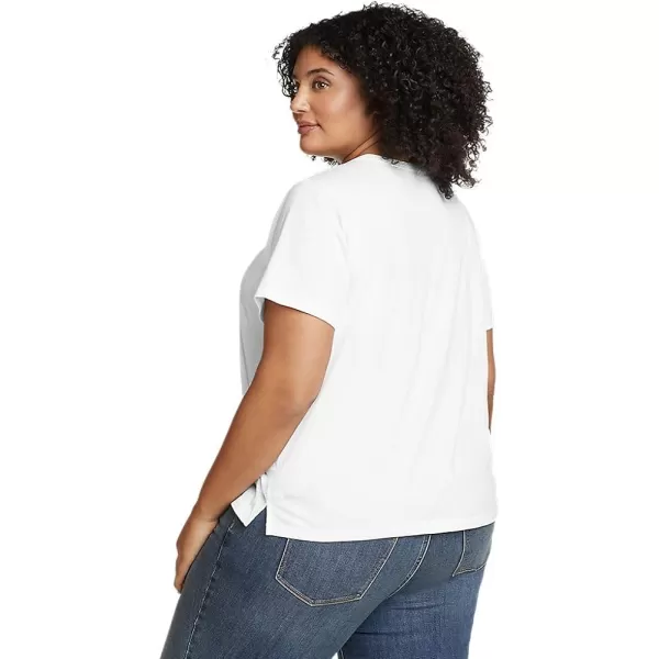 imageEddie Bauer Womens Everyday Essentials Short Sleeve TShirt  SolidPlus White