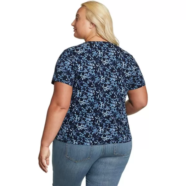 imageEddie Bauer Womens Everyday Essentials ShortSleeve TShirt  PrintedPlus Atlantic