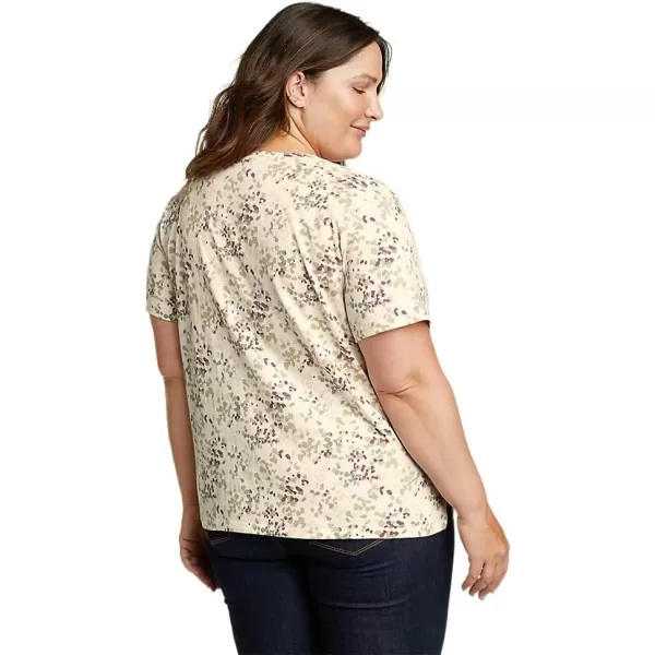 imageEddie Bauer Womens Everyday Essentials ShortSleeve TShirt  PrintedPlus Ivory