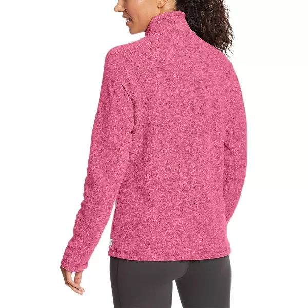 imageEddie Bauer Womens Fast Fleece RaglanSleeve 14Zip  SolidBerry