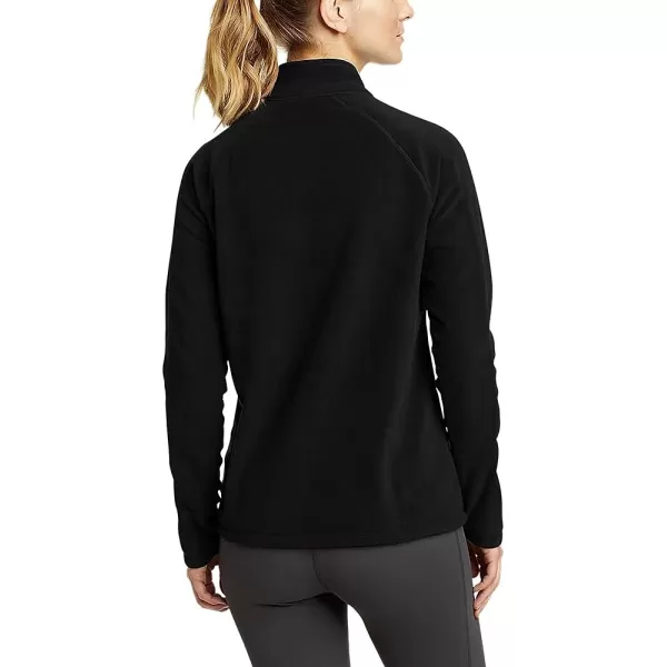 imageEddie Bauer Womens Fast Fleece RaglanSleeve 14Zip  SolidBlack