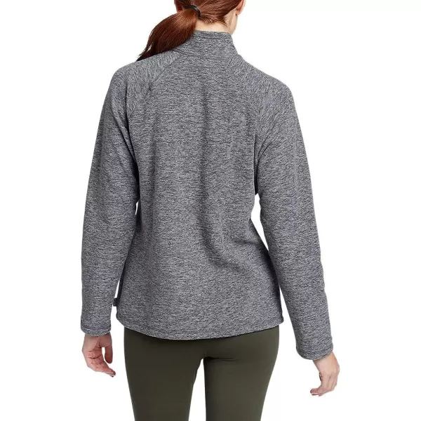 imageEddie Bauer Womens Fast Fleece RaglanSleeve 14Zip  SolidCharcoal Htr