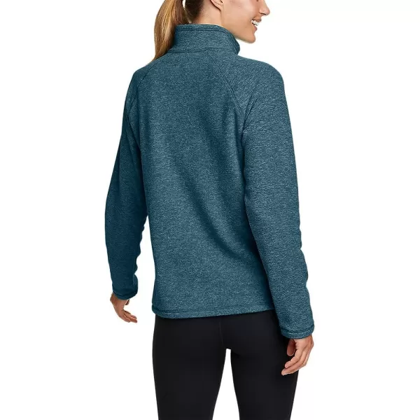 imageEddie Bauer Womens Fast Fleece RaglanSleeve 14Zip  SolidPeacock