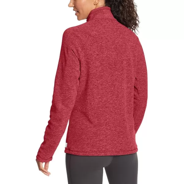 imageEddie Bauer Womens Fast Fleece RaglanSleeve 14Zip  SolidRoyal Red