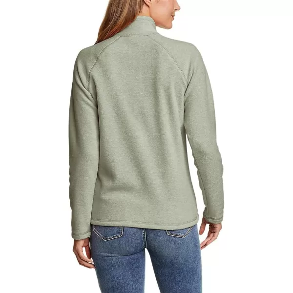 imageEddie Bauer Womens Fast Fleece RaglanSleeve 14Zip  SolidSage
