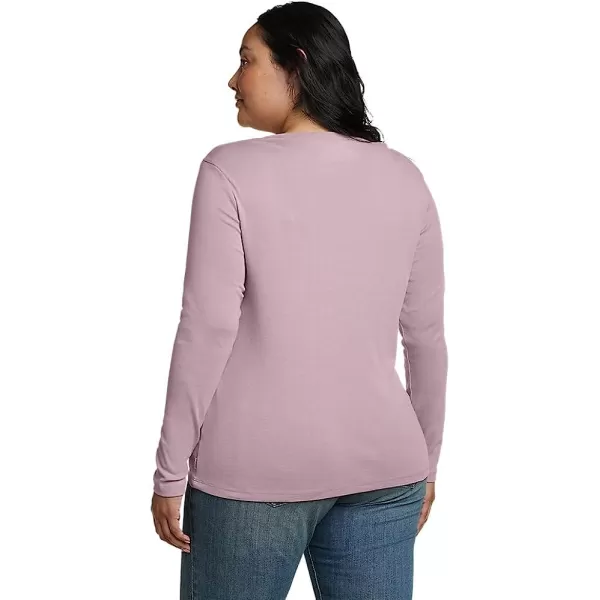 imageEddie Bauer Womens Favorite LongSleeve Crewneck TShirtPlus Dusty Iris