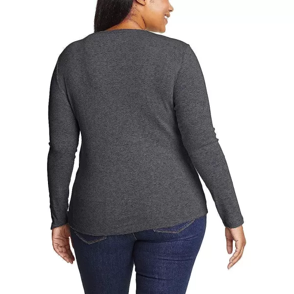 imageEddie Bauer Womens Favorite LongSleeve Crewneck TShirtPlus Med Htr Gray