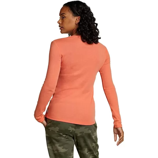 imageEddie Bauer Womens Favorite LongSleeve Crewneck TShirtTall Dusty Coral