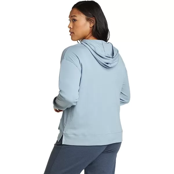 imageEddie Bauer Womens Favorite LongSleeve HoodieRegular Blue Smoke