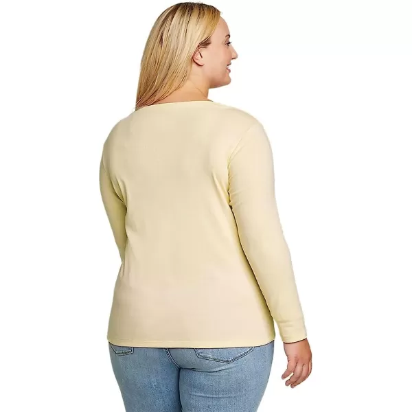 imageEddie Bauer Womens Favorite LongSleeve VNeck TShirtPlus Sorbet