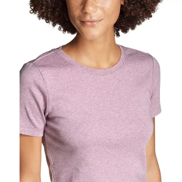imageEddie Bauer Womens Favorite ShortSleeve Crewneck TShirtPetite Frost Gray