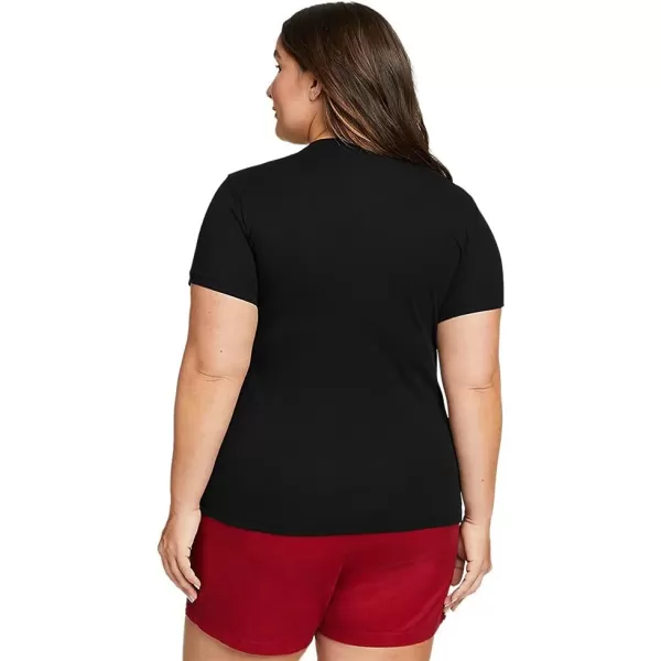 imageEddie Bauer Womens Favorite ShortSleeve Crewneck TShirtPlus Black
