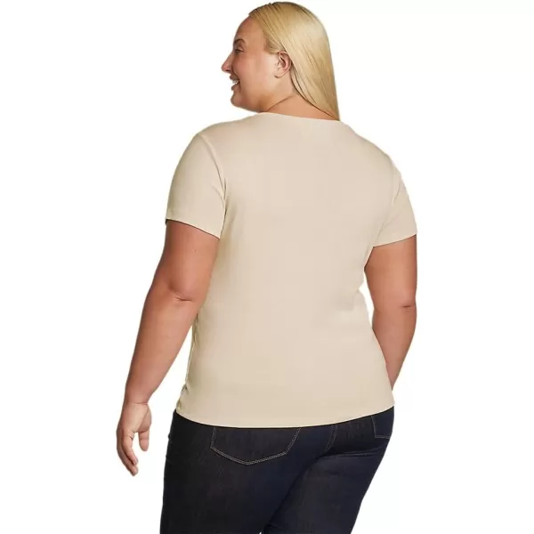 imageEddie Bauer Womens Favorite ShortSleeve Crewneck TShirtPlus Ecru