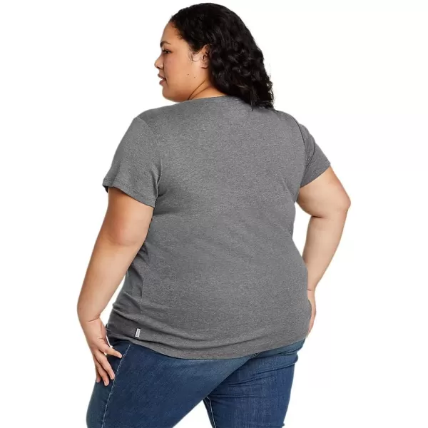 imageEddie Bauer Womens Favorite ShortSleeve Crewneck TShirtPlus Med Htr Gray