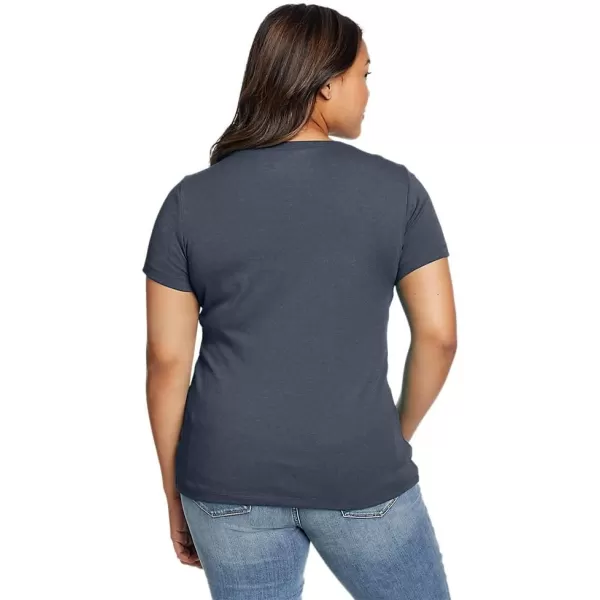 imageEddie Bauer Womens Favorite ShortSleeve Crewneck TShirtRegular Htr Indigo