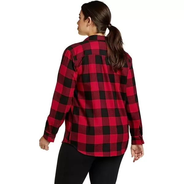imageEddie Bauer Womens Firelight Flannel ShirtRegular Scarlet