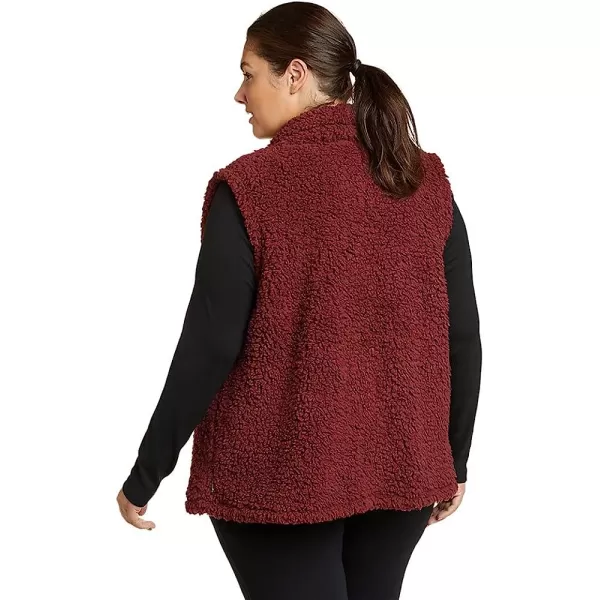 imageEddie Bauer Womens Fireside Plush VestTall Dusty Red