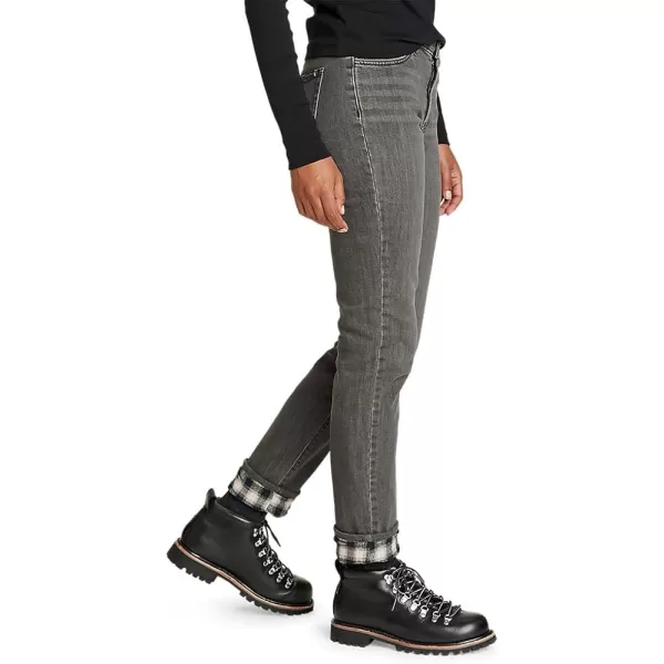 imageEddie Bauer Womens FlannelLined Boyfriend JeansOvercast