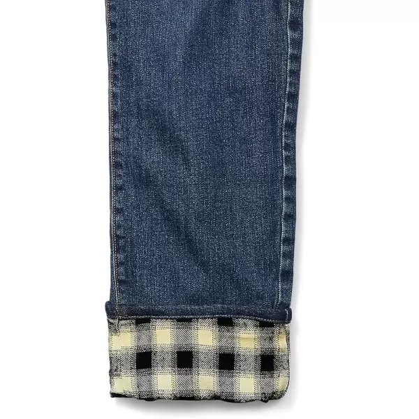 imageEddie Bauer Womens FlannelLined Boyfriend JeansRinsed