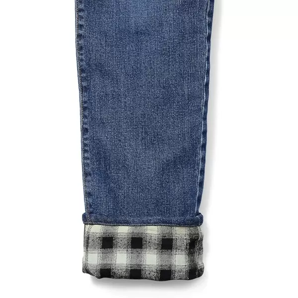 imageEddie Bauer Womens FlannelLined Boyfriend JeansSteel Indigo