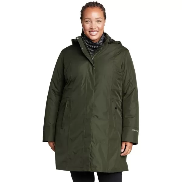 imageEddie Bauer Womens Girl On The Go Insulated Trench CoatDark Loden