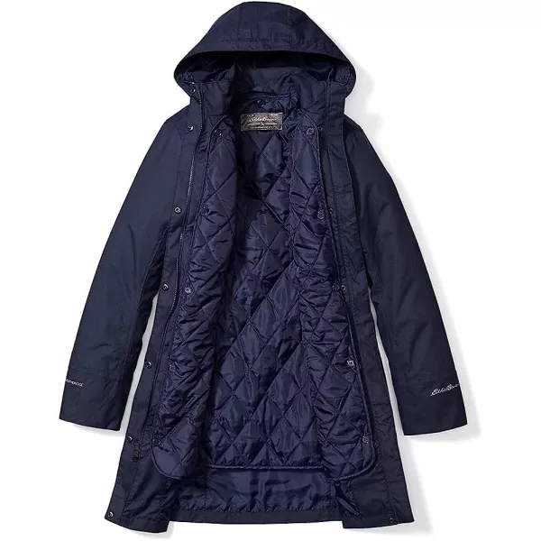imageEddie Bauer Womens Girl On The Go Insulated Trench CoatPetite Deep Eggplant
