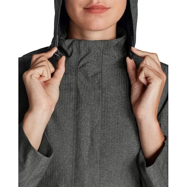 imageEddie Bauer Womens Girl On The Go Insulated Trench CoatPetite Dk Charcoal Htr