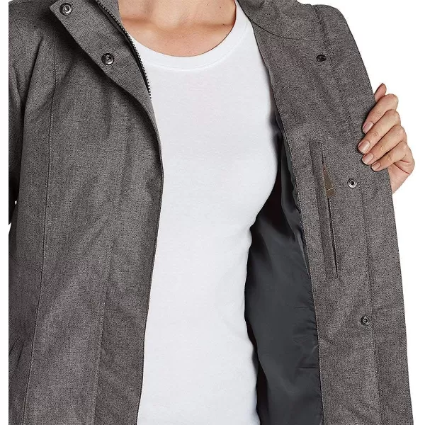imageEddie Bauer Womens Girl on the Go Trench CoatRegular Dk Charcoal Htr