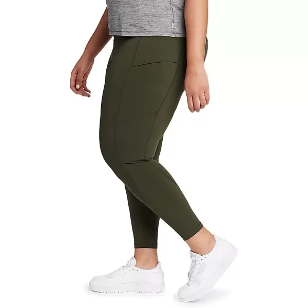 imageEddie Bauer Womens Guide Trex 78Length LeggingsPlus Size Dark Loden