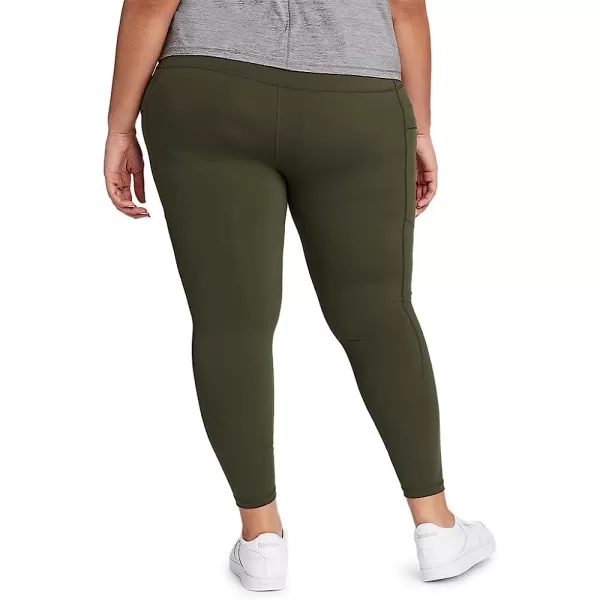 imageEddie Bauer Womens Guide Trex 78Length LeggingsPlus Size Dark Loden
