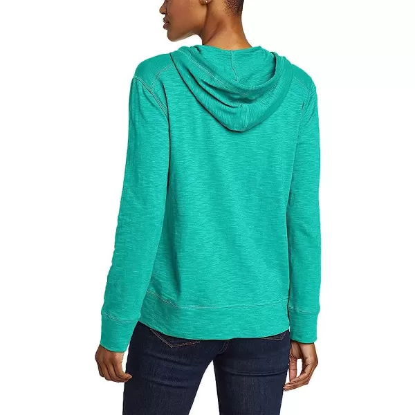 imageEddie Bauer Womens Legend Wash Slub FullZip HoodieTurquoise