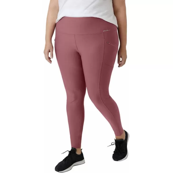 imageEddie Bauer Womens Midweight High Rise Trail Tight LeggingsDark Dusty Rose