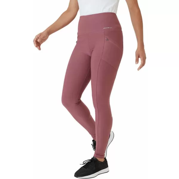 imageEddie Bauer Womens Midweight High Rise Trail Tight LeggingsDark Dusty Rose