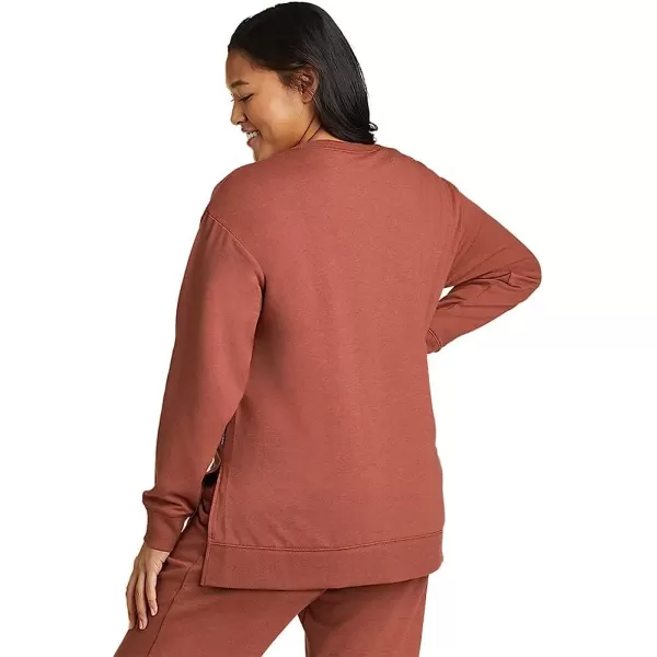 imageEddie Bauer Womens Motion Cozy Camp LongSleeve TunicPetite Maroon
