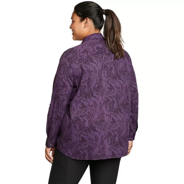 imageEddie Bauer Womens Mountain LongSleeve ShirtPlus Violet