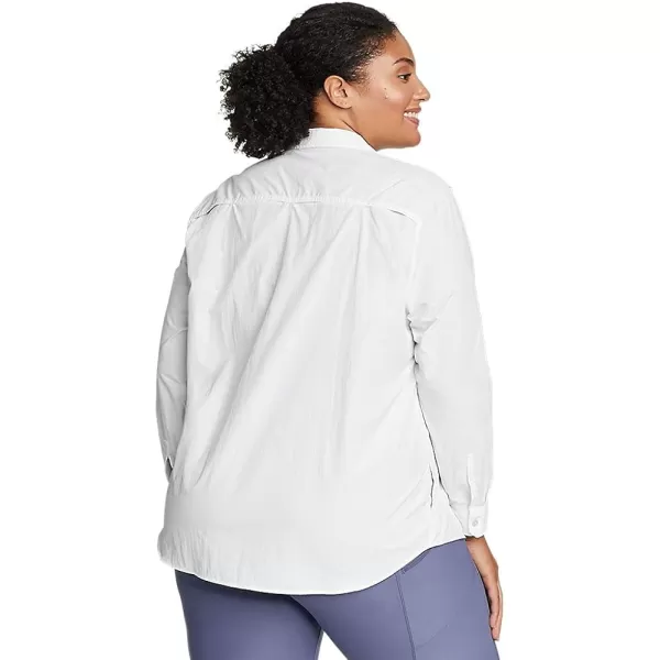imageEddie Bauer Womens Mountain Ripstop LongSleeve ShirtPlus White