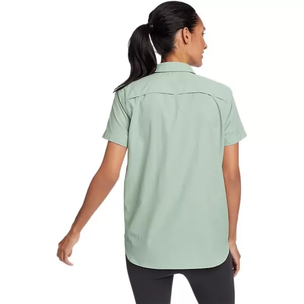imageEddie Bauer Womens Mountain Ripstop ShortSleeve ShirtRegular Celadon