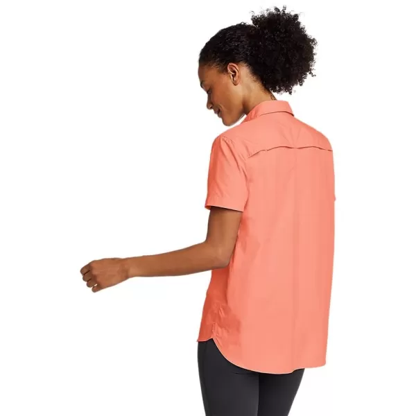 imageEddie Bauer Womens Mountain Ripstop ShortSleeve ShirtRegular Dusty Coral