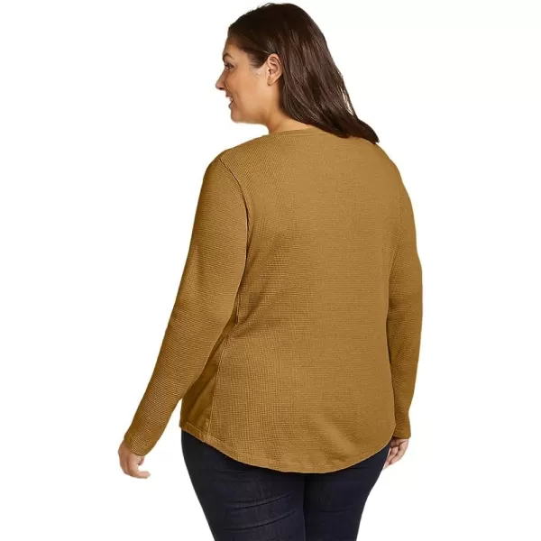 imageEddie Bauer Womens Myriad ThermalJersey Mix HenleyPlus Antique Bronze