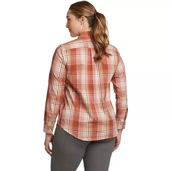 imageEddie Bauer Womens On The Go Performance LongSleeve ShirtRegular Geranium