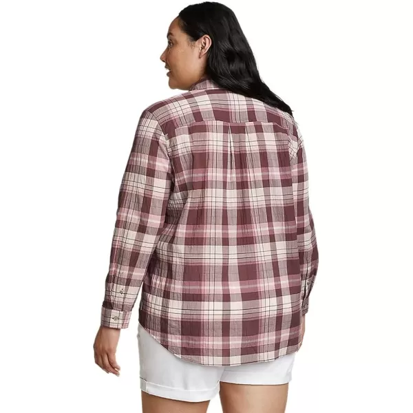 imageEddie Bauer Womens Packable LongSleeve ShirtPlus Cordovan