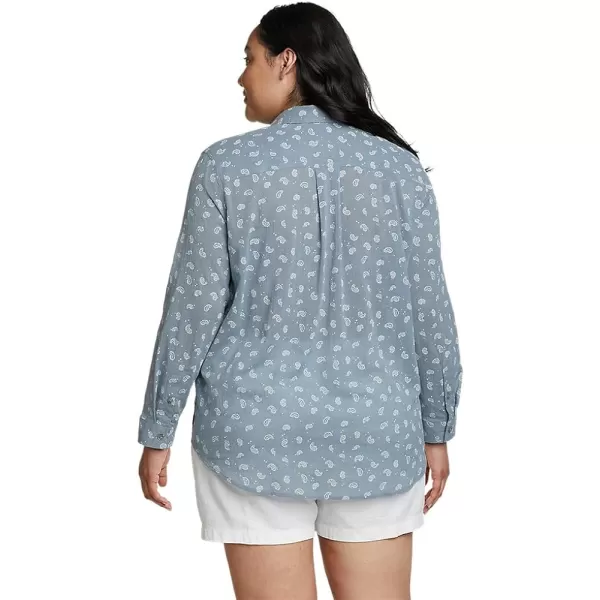 imageEddie Bauer Womens Packable LongSleeve ShirtPlus Light Blue