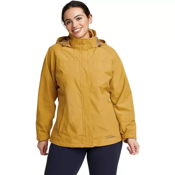 imageEddie Bauer Womens Packable Rainfoil JacketTall Butterscotch Recycled