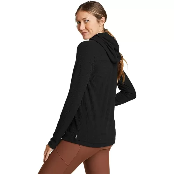 imageEddie Bauer Womens Quest Pro Grid Fleece Pullover HoodieRegular Black