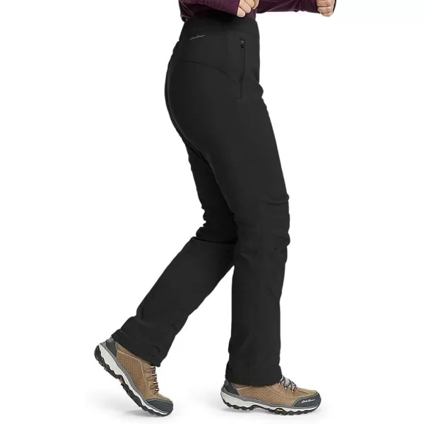 imageEddie Bauer Womens Rainier FleeceLined PullOn PantsBlack
