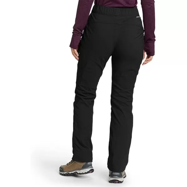 imageEddie Bauer Womens Rainier FleeceLined PullOn PantsBlack